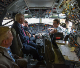 October 22, 2015 - Senator Yaw and members of the state Senate Aviation Caucus toured the Pennsylvania College of Technology, Kathryn Wentzel Lumley Aviation Center, in Montoursville. 10/22/15