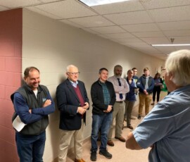 October 10, 2019 - Sen. Yaw joins DEP Secretary Pat McDonnell and others for a tour of Lycoming College’s Clean Water Institute on Thursday. 10/10/19