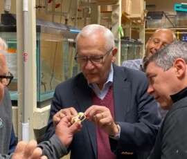 October 10, 2019 - Sen. Yaw joins DEP Secretary Pat McDonnell and others for a tour of Lycoming College’s Clean Water Institute on Thursday. 10/10/19