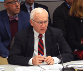 February 3, 2016 - Senator Yaw discusses proposed regulations during the Environmental Quality Board (EQB) meeting in Harrisburg. 02/03/16