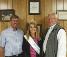 August 6, 2015 - Commissioner Preston Boop and Sen. Yaw meet the 2015 Fair Queen, Dawn Franck, while at the Union County West End Fair in Laurelton. 08/06/15