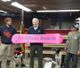 November 6, 2014 - Sen. Yaw visited Gilson Boards, Central Pennsylvania’s newest technology snowboard manufacturer, located right outside of New Berlin, Union County. 11/06/14