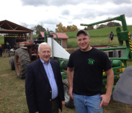 October 17, 2014 - Sen. Yaw joined students from Lycoming County to visit the county farm owned by Ben Hepburn, an agriculture teacher in the Montoursville Area School District, for the 2014 Annual ‘Ag Day’. 10/17/14