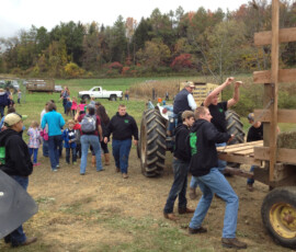 October 17, 2014 - Sen. Yaw joined students from Lycoming County to visit the county farm owned by Ben Hepburn, an agriculture teacher in the Montoursville Area School District, for the 2014 Annual ‘Ag Day’. 10/17/14