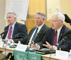 July 22, 2014 - Senator Yaw and members of the Center for Rural Pennsylvania participate in the second of four public hearings at the Reading Area Community College, Berks County, to discuss the heroin and opioid epidemic plaguing the Commonwealth of Pennsylvania. 07/22/14
