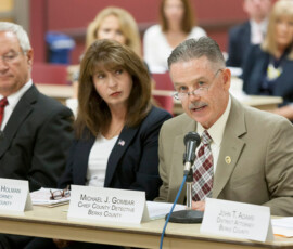 July 22, 2014 - Senator Yaw and members of the Center for Rural Pennsylvania participate in the second of four public hearings at the Reading Area Community College, Berks County, to discuss the heroin and opioid epidemic plaguing the Commonwealth of Pennsylvania. 07/22/14