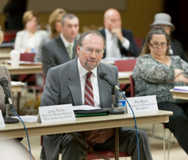 July 22, 2014 - Senator Yaw and members of the Center for Rural Pennsylvania participate in the second of four public hearings at the Reading Area Community College, Berks County, to discuss the heroin and opioid epidemic plaguing the Commonwealth of Pennsylvania. 07/22/14
