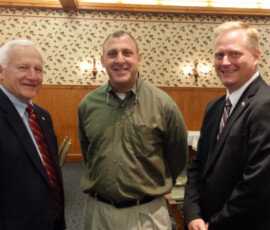 October 2014 - Senator Yaw; Eric Hussar, candidate to the Pennsylvania Fish and Boat Commission (PFBC) Board; and State Rep. Fred Keller 10/06/14