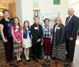 May 5, 2014 - Students and educators from Montgomery Elementary School, Lycoming County, visited the State Capitol during the P.A.E.C.T. (PA Association for Educational Communications and Technology) Showcase. 05/05/14
