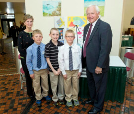 May 5, 2014 - Students and educators from Montgomery Elementary School, Lycoming County, visited the State Capitol during the P.A.E.C.T. (PA Association for Educational Communications and Technology) Showcase. 05/05/14