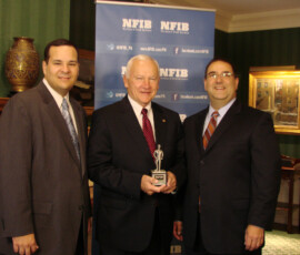 September 23, 2014 - Sen. Yaw received the National Federation of Independent Business (NFIB) Award for his voting record in support of small business in Pennsylvania. 09/23/14