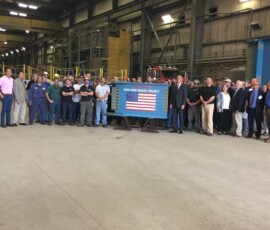August 18, 2017 - Sen. Yaw joined High Steel Structures, LLC employees and elected officials to celebrate the completion of steel fabrication for the New New York Bridge Project. The $3.7 billion New NY Bridge is the largest transportation design-build project in the history of the United States, and High Steel’s largest contract to date. High Steel Structures was contracted for approximately 50,000 tons of steel to support the approach spans of the new Bridge, valued at more than $120 million. 08/18/17