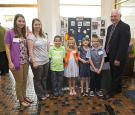 May 11, 2015 - Senator Yaw joined Montgomery Elementary School students from Lycoming County as they presented their projects during the annual PAECT Technology Showcase at the State Capitol Building. 05/11/15