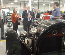 September 23, 2015 - Sen. Yaw and Sen. Elder Vogel tour the Pennsylvania College of Technology School of Industrial, Computing & Engineering Technology; Collision Repair & Restoration; Well-Site Trainer and Mechatronics. 09/23/15