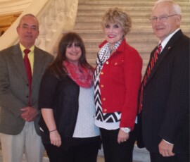 April 13, 2015 - Senator Yaw and Rep. Garth Everett joined Pennsylvania Republican Women who gathered at the PA Capitol for their PFRW Red Jacket Day 2015. 04/13/15
