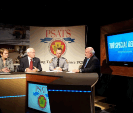 October 28, 2015 - Senator Yaw spoke with Dave Sanko of the Pennsylvania State Association of Township Supervisors regarding the heroin epidemic in the state. 10/28/15