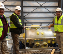 December 17, 2014 - Sen. Yaw joined PA State Rep. Garth Everett & PA State Rep. Jeff C. Wheeland for a tour of the Panda Patriot Power Project in Clinton Township, Lycoming County. 12/17/14