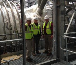 December 17, 2014 - Sen. Yaw joined PA State Rep. Garth Everett & PA State Rep. Jeff C. Wheeland for a tour of the Panda Patriot Power Project in Clinton Township, Lycoming County. 12/17/14
