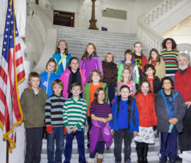 December 5, 2014 - Parents and students from West Branch Elementary School in Williamsport, Lycoming County, visited the State Capitol Building. 12/05/14