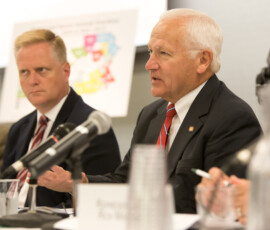 July 9, 2014 - Senator Yaw takes part in a public hearing held July 9 in Williamsport by the Center for Rural Pennsylvania to solicit testimony on the increased use of heroin and other opioids. 07/09/14