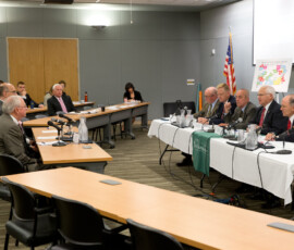 July 9, 2014 - Senator Yaw takes part in a public hearing held July 9 in Williamsport by the Center for Rural Pennsylvania to solicit testimony on the increased use of heroin and other opioids. 07/09/14