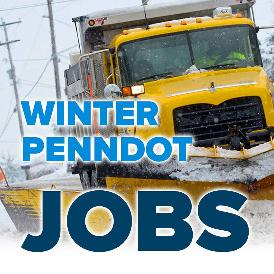 Winter PENNDOT jobs Senator Yaw